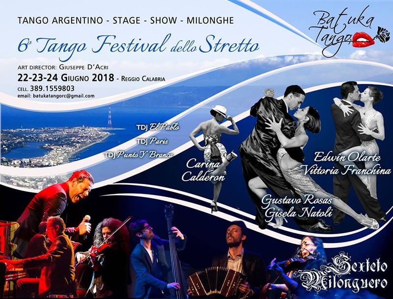 6° Tango Festival dello Stretto 2018 a Reggio Calabria locandina