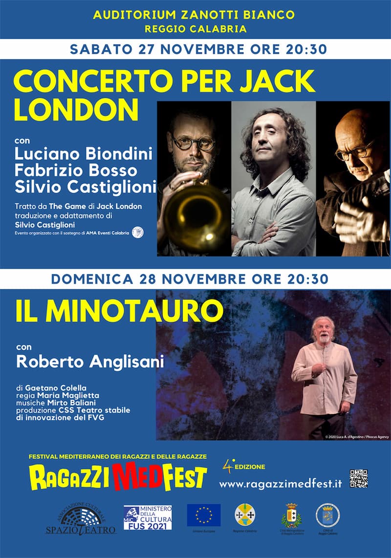 Sabato e domenica a Reggio Calabria Concerto per Jack London 2021 locandina