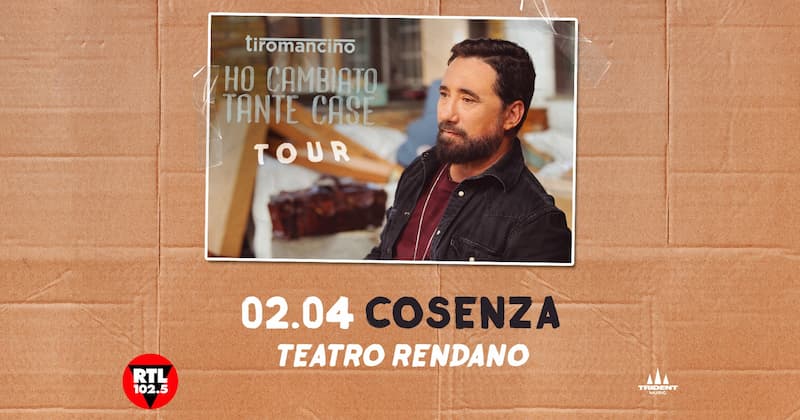 Tiromancino a Cosenza - Teatro Rendano 2 aprile 2022