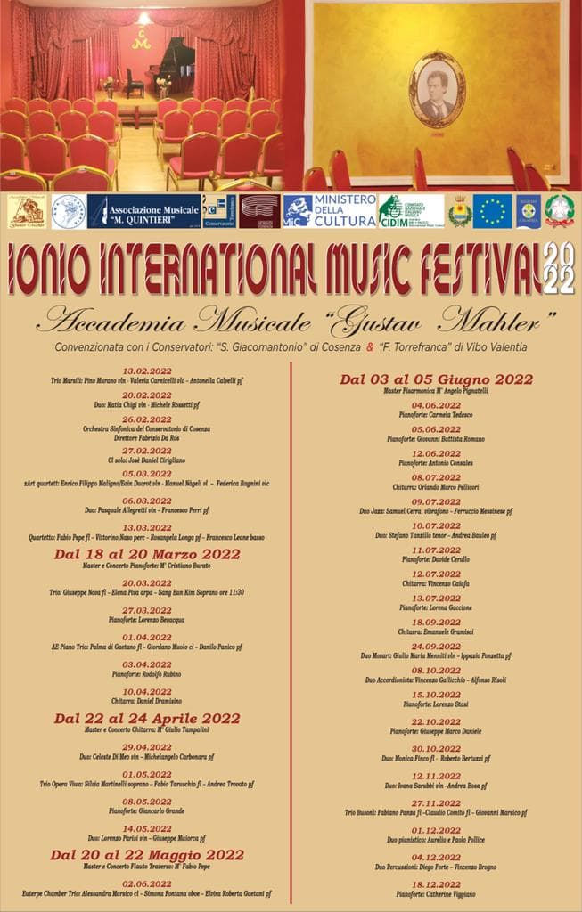 Ionio International Music Festival 2022 locandina
