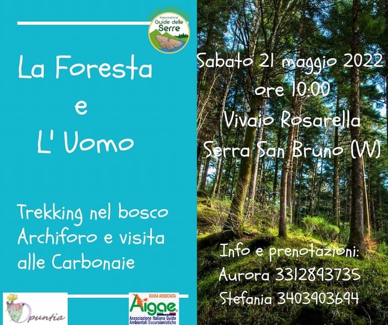 La Foresta e l'uomo 21 maggio 2022 Serra San Bruno locandina