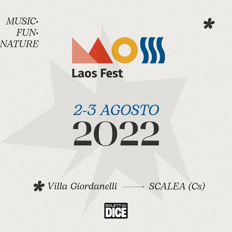 Laos Fest 2 e 3 agosto 2022 a Scalea locandina