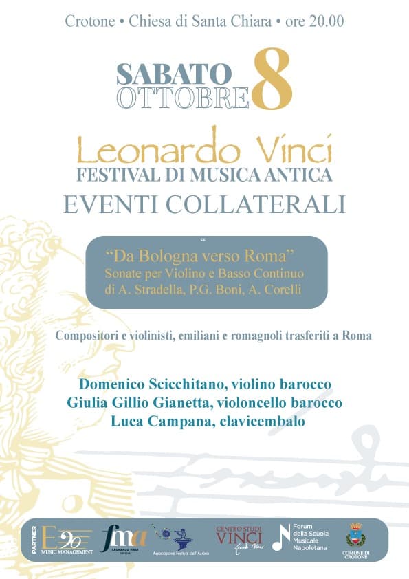 Leonardo Vinci Festival concerto 8 ottobre 2022 Crotone locandina