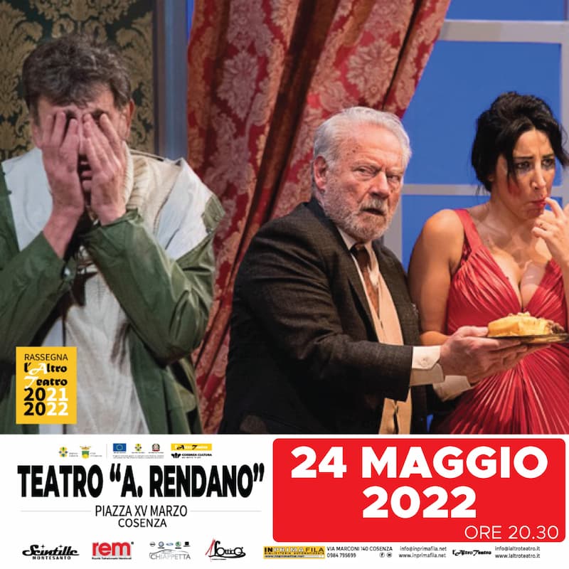 L'uomo, la bestia e la virtù al Teatro Rendano 24 maggio 2022 Cosenza locandina