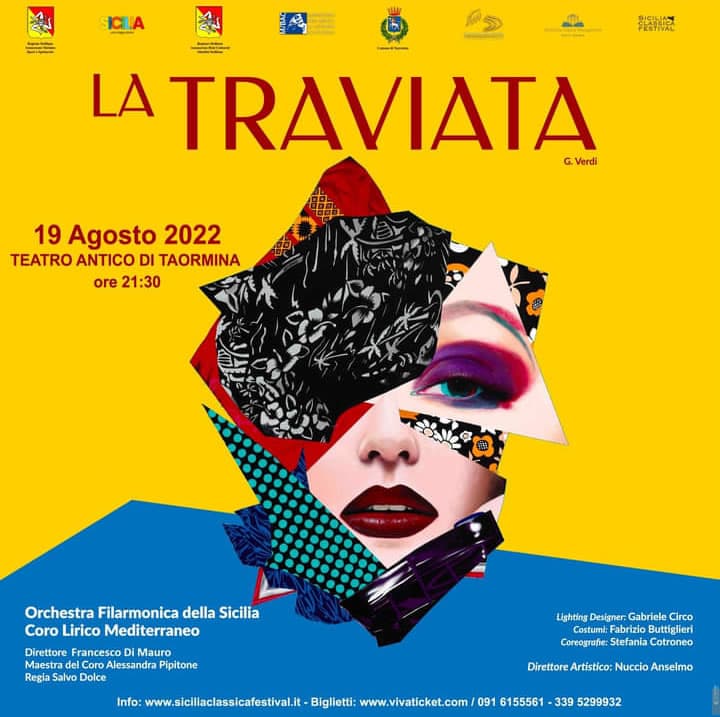 La Traviata 19 agosto 2022 a Taormina locandina