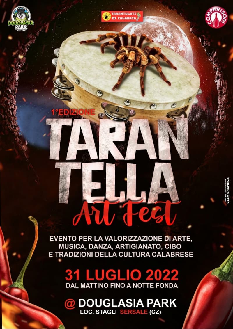 Tarantella Art Fest 1° edizione dal 31 luglio al 1 agosto 2022 Sersale locandina