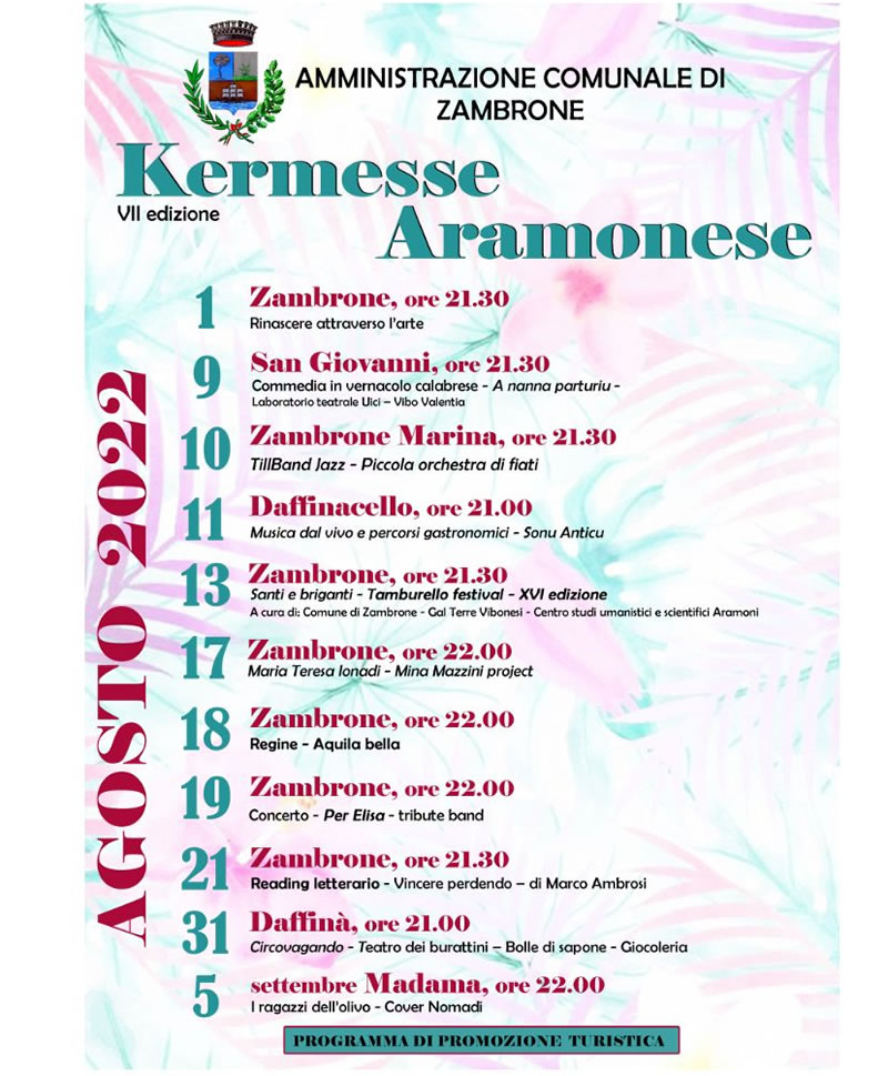 Kermesse Aramonese - Zambrone in festa 2022