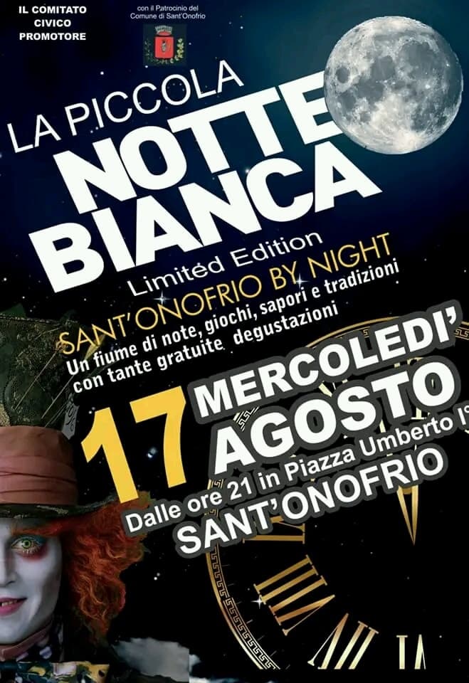 Notte Bianca a Sant'Onofrio 17 agosto 2022