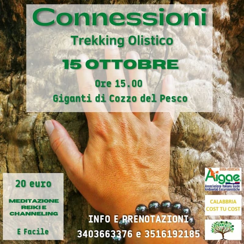 Connessioni - Trekking Olistico 15 ottobre 2022 Giganti Di Cozzo Del Pesco, Rossano locandina