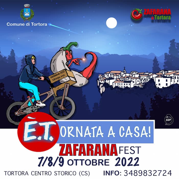 Zafarana Fest di Tortora 7 - 8 - 9 Ottobre 2022 locandina