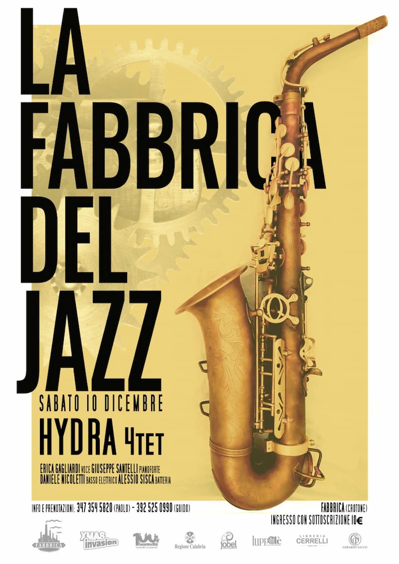 Hydra 4th La fabbrica del Jazz 10 dicembre 2022 Crotone locandina
