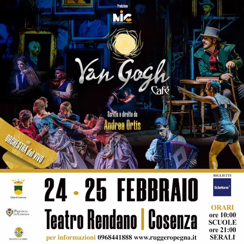 Van Gogh Cafe 24 e 25 Febbraio 2022 a Cosenza locandina