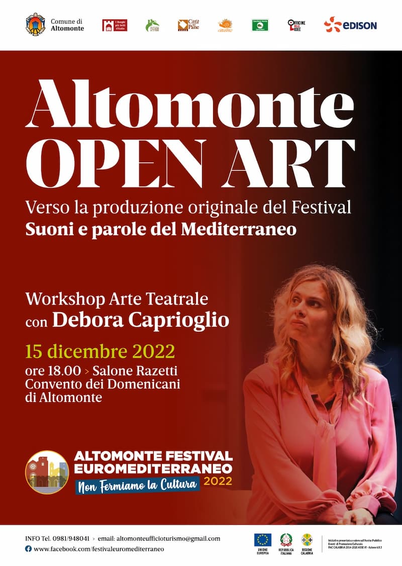 workshop caprioglio 15 dicembre 2022 Altomonte locandina