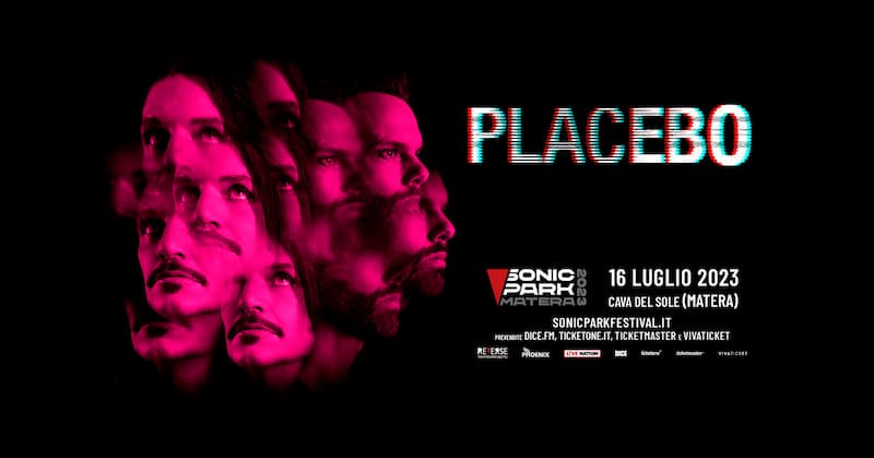 Placebo @ Sonic Park Matera 16 luglio 2023 locandina