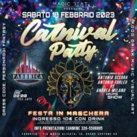 Carnevale in Maschera 18 febbraio 2023 Fabbrica Crotone locandina
