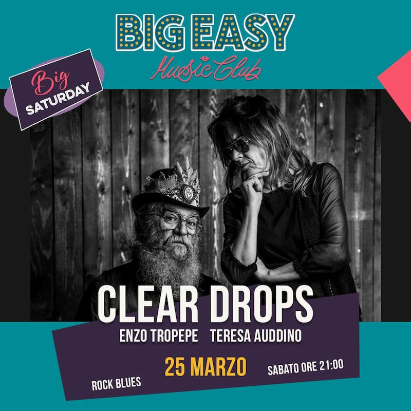 Clear Drops con Enzo Tropepe & Teresa Auddino 25 marzo 2023 Reggio Calabria