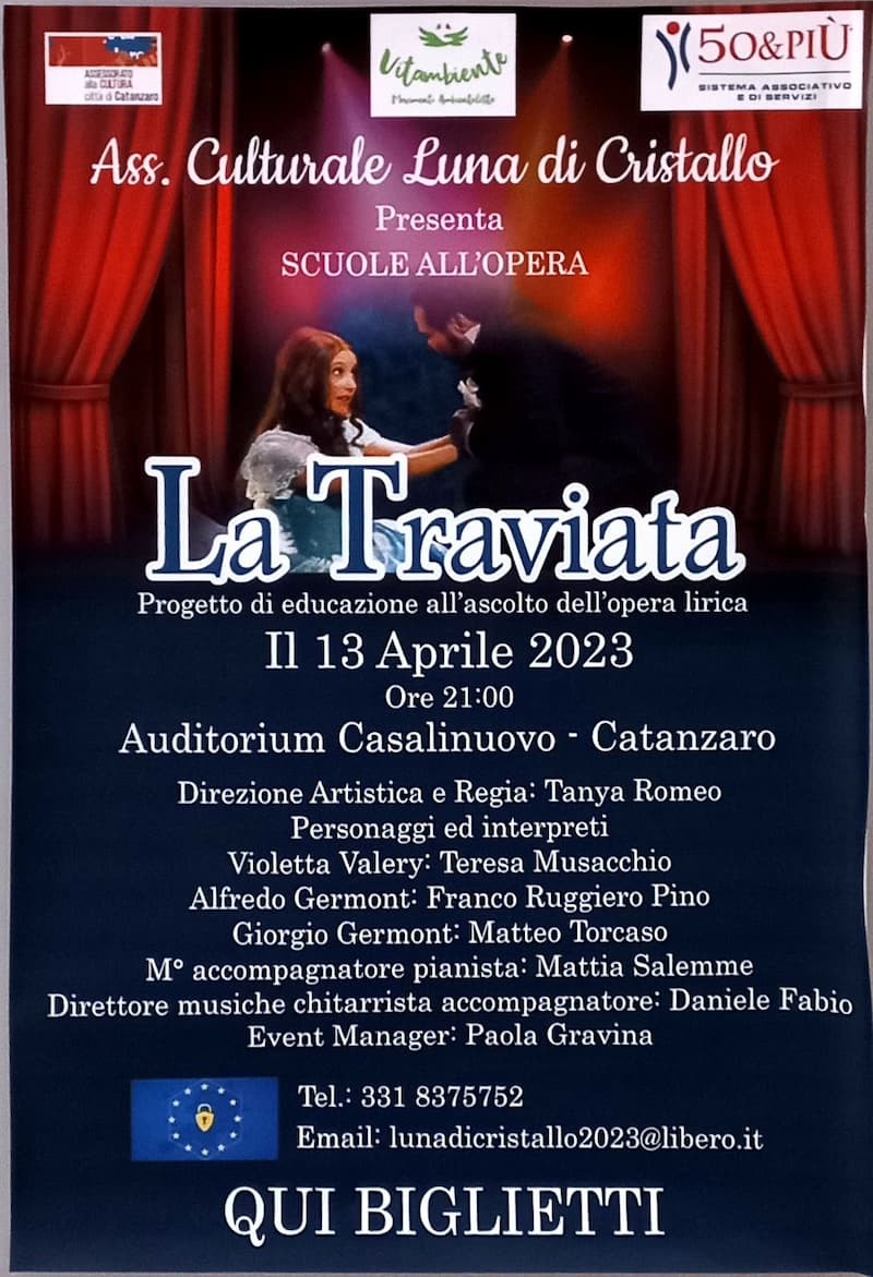 La Traviata 13 Aprile 2023 Auditorium Casalinuovo, Catanzaro