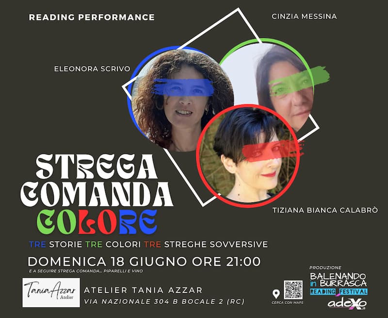 Balenando in Burrasca Reading Festival Strega comanda colore 18 Giugno 2023 Reggio Calabria locandina