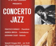 Concerto Jazz a Catanzaro 9 giugno 2023 Sala Concerti Comune di Catanzaro locandina