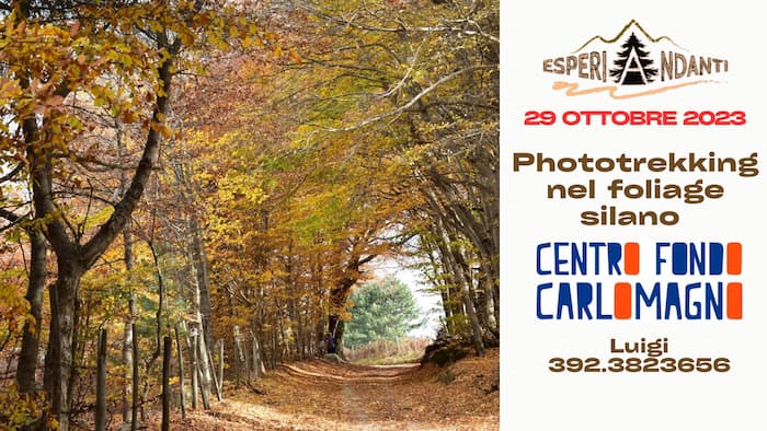 Phototrekking nel foliage silano! 29 Ottobre 2023 locandina