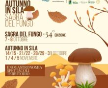 Sagra del Fungo 7 e 8 Ottobre 2023 54° edizione Camigliatello Silano locandina