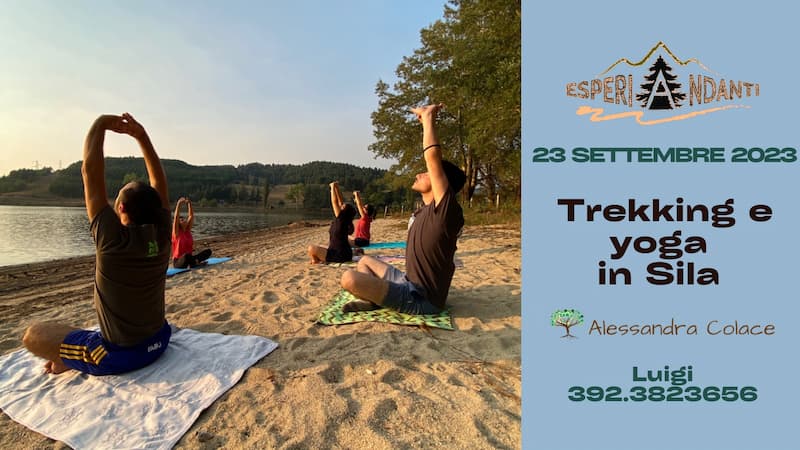 Trekking e yoga sull’altopiano silano 23 Settembre 2023 locandina