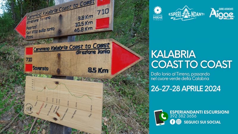 Kalabria coast to coast con gli Esperiandanti 26-27-28 Aprile 2024