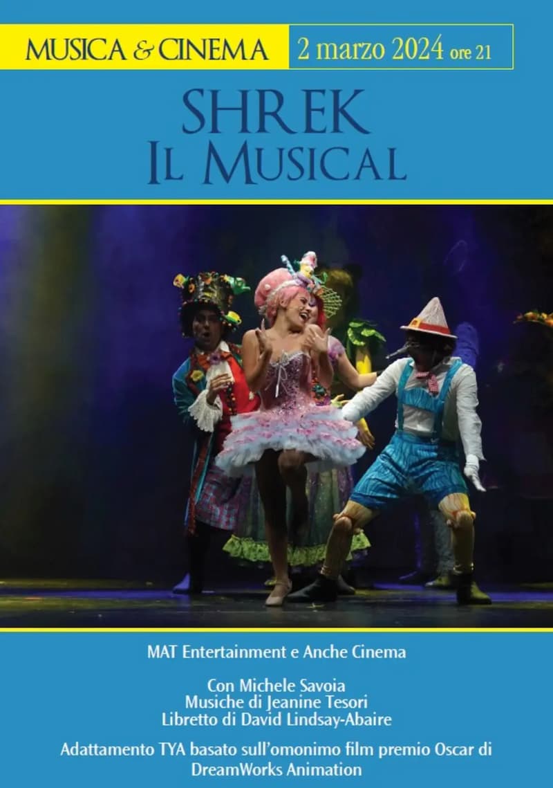 Shrek Il Musical 2 Marzo 2024 Teatro Politeama, Catanzaro