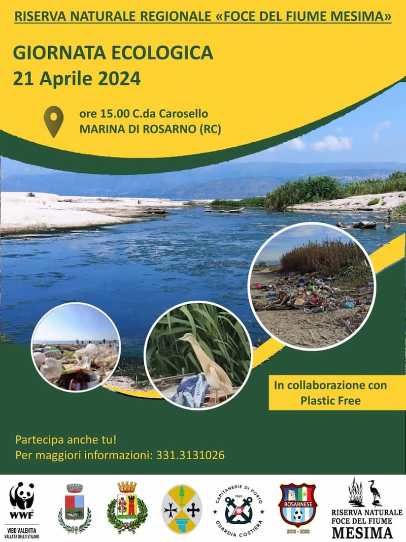 Marina di Rosarno Giornata Ecologica 21 Aprile 2024 locandina